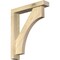 Ekena Millwork Westlake Block Rough Sawn Bracket w/ Offset Brace, Douglas Fir, 4"W x 20"D x 24"H BKT0402X20X24WTL05RDF - alternate 1